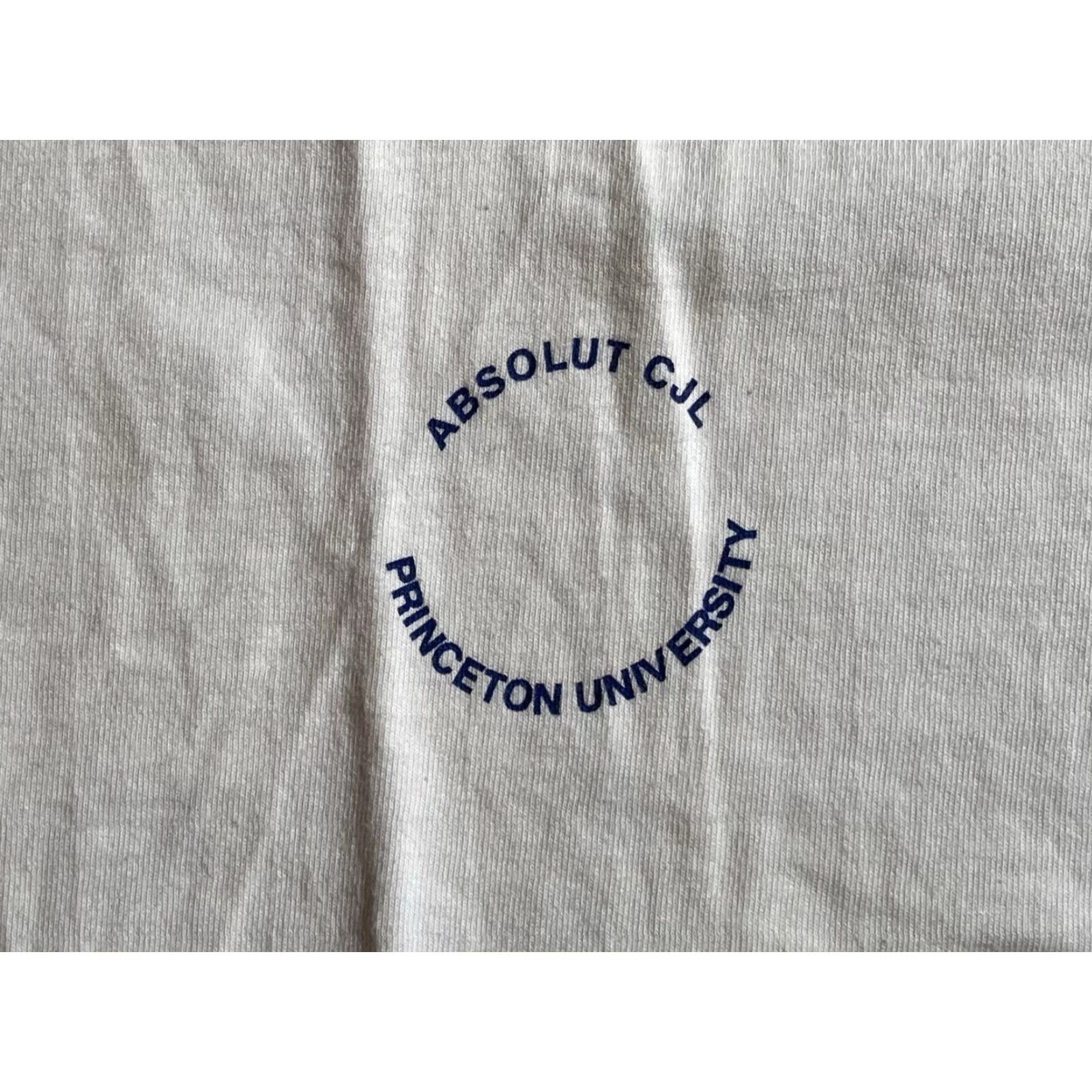 Hanes VINTAGE Hanes CJL Shirt XL White Princeton University Center For Jewish Life Absolut CJL Shirt Size US XL / EU 56 / 4 - 4 Thumbnail
