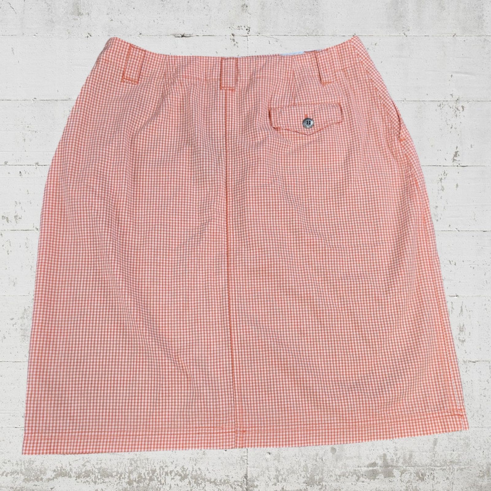 Other Pink White Gingham Plaid Skirt Size 10 Size 32" / US 10 / IT 46 - 7 Thumbnail
