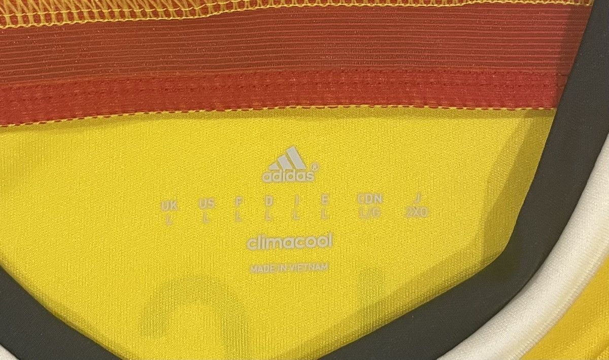 Adidas Adidas 2014/15 Falcao #9 Colombia Soccer Jersey Men’s Large Size US L / EU 52-54 / 3 - 2 Thumbnail