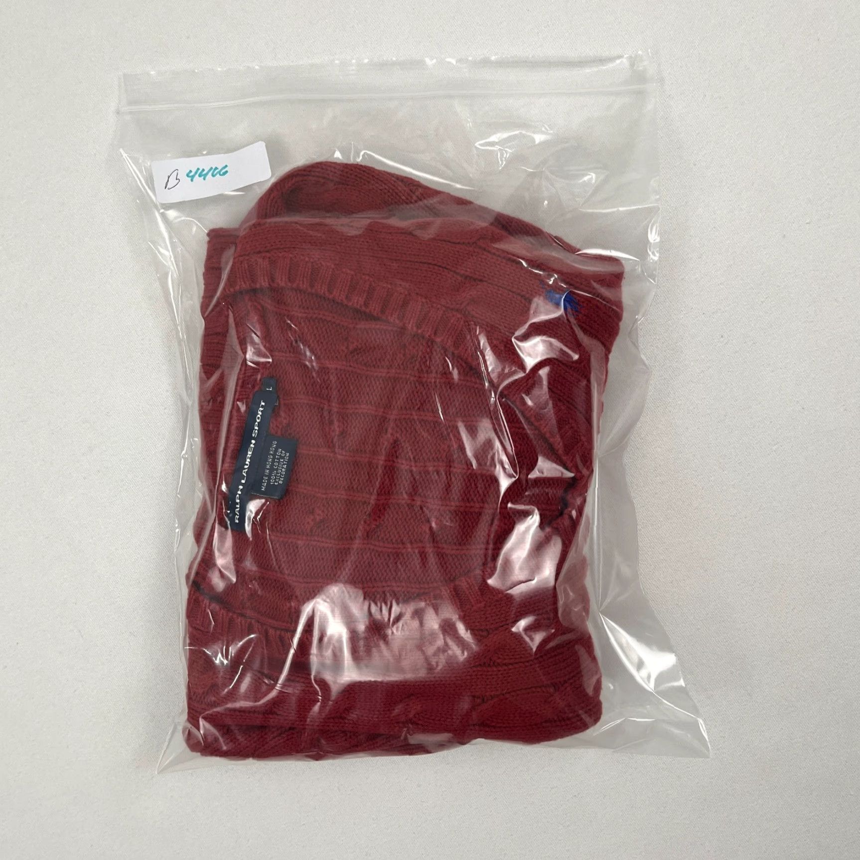 Polo Ralph Lauren VTG Ralph Lauren Sport Sweater Womens L Red Cable Knit Jumper Preppy Academia Size L / US 10 / IT 46 - 8 Thumbnail