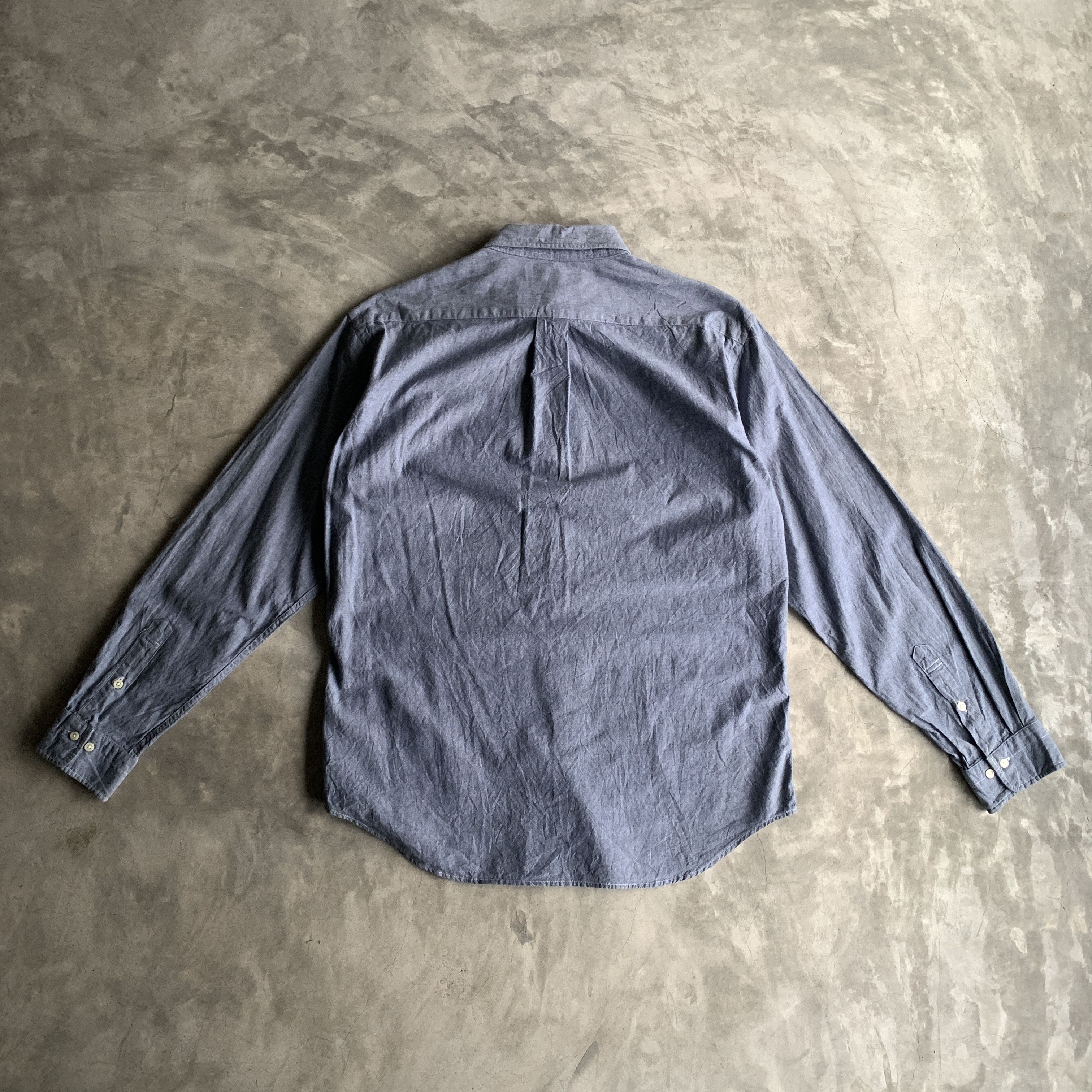 Japanese Brand × Vintage Schiatti Oku inc. Chambray Shirt Button down Size US M / EU 48-50 / 2 - 11 Thumbnail