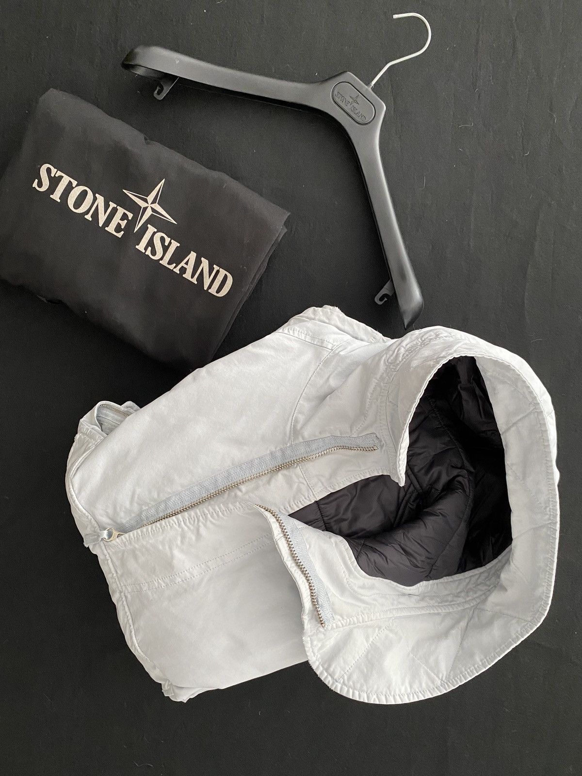 image of Stone Island Ice Smock in White, Men's (Size Small)