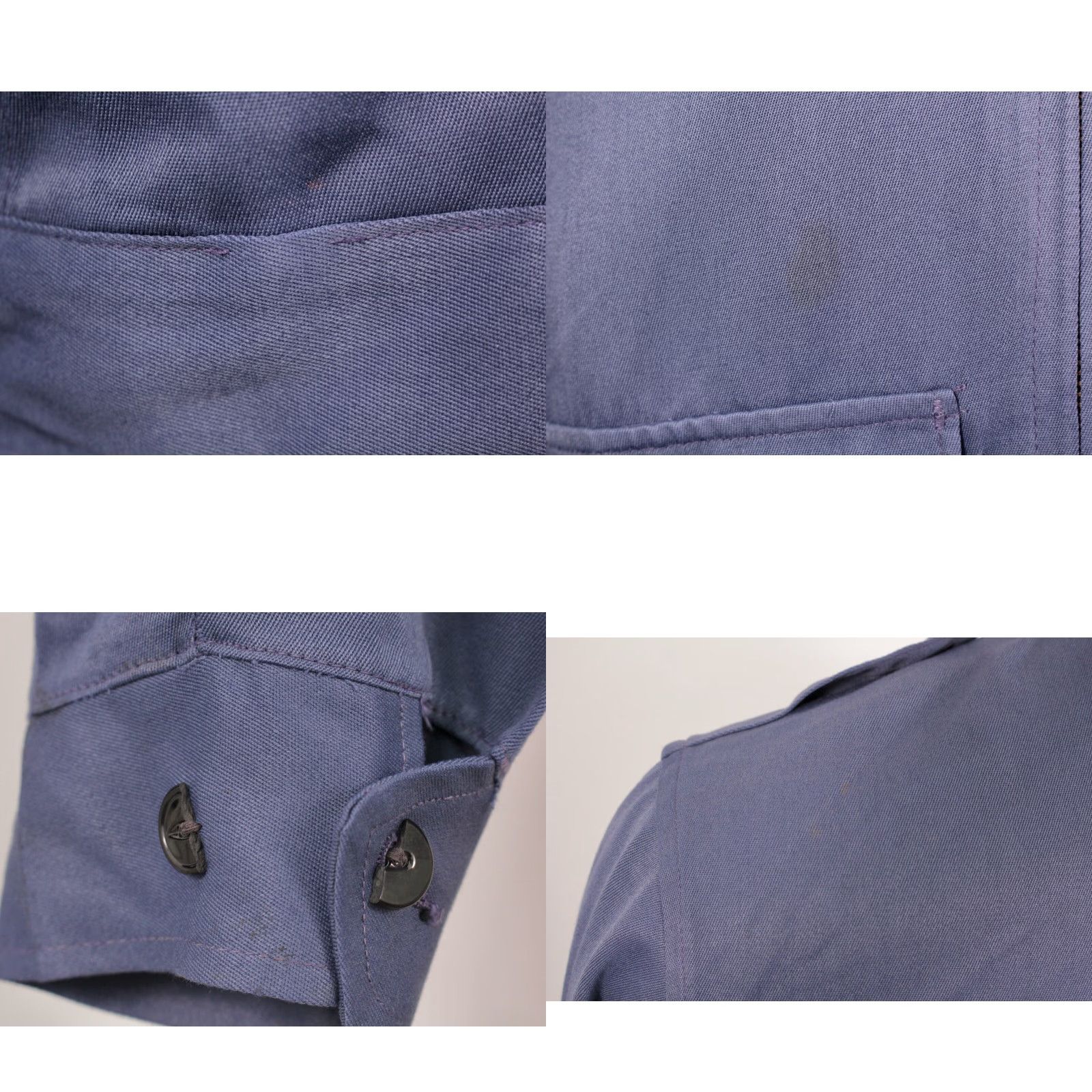 Vintage VINTAGE Men’s VTG 60s Blue Work Jacket Sz Small 36 1960s Rayon Blend Topp Master Jacket Work Mens Size US XXS / EU 40 - 8 Thumbnail