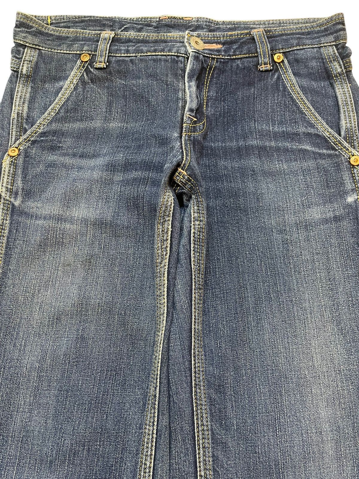Johnbull Vintage Japan John Bull Faded Wash Baggy Style Jeans Size US 32 / EU 48 - 3 Thumbnail