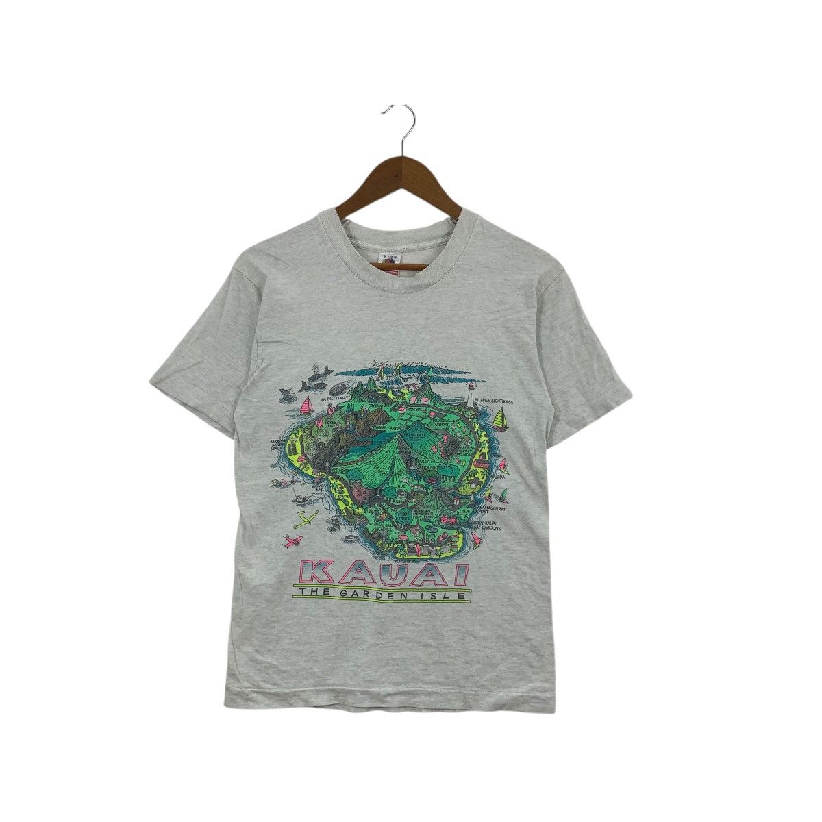Other Vintage 90’ HAWAII KAUAI ISLAND The Garden Isle Tee Shirt Size US S / EU 44-46 / 1 - 1 Thumbnail