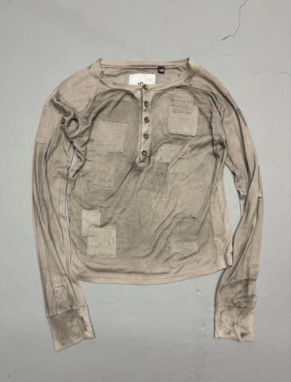 k-two studios ロンT patch henley ink K-Two Studios K-TWO Studios - Patch Henley 