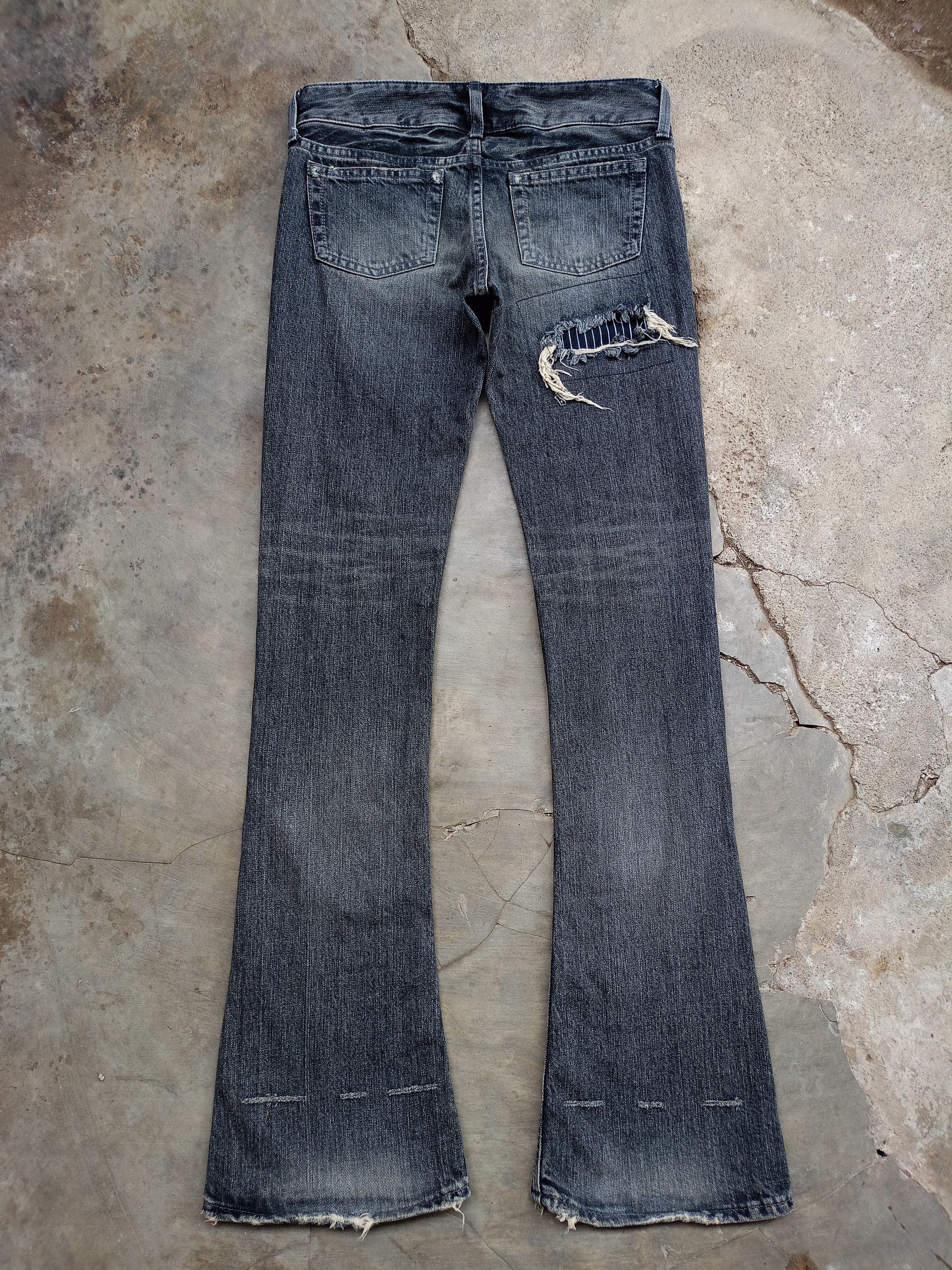 Japanese Brand 2000s Sly Flared Denim Pants style ifsixwasnine Size 28" / US 6 / IT 42 - 5 Thumbnail