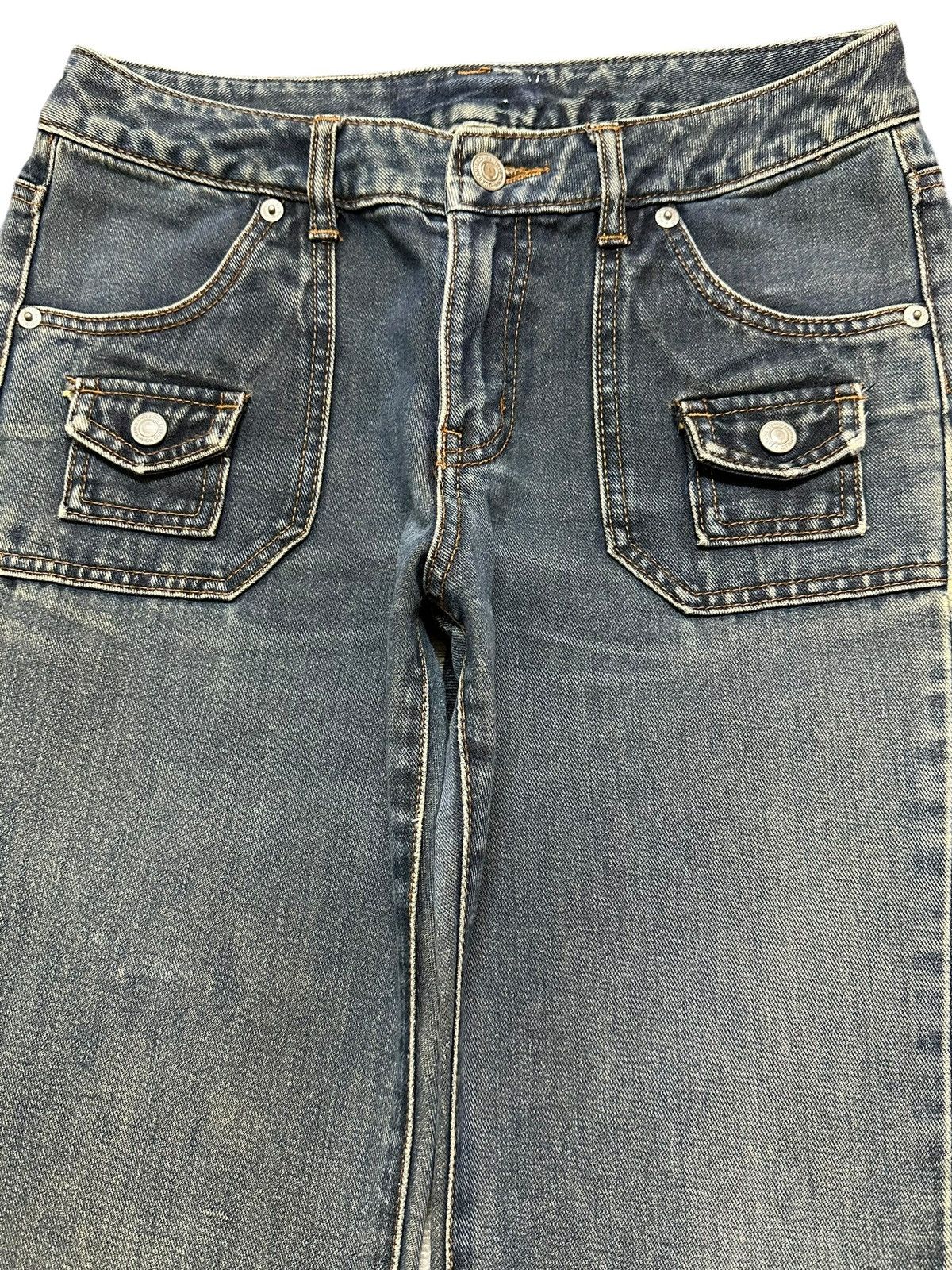 Japanese Brand Vintage Japanese Brand Bush Pants Style Wide Leg Jeans Size US 28 / EU 44 - 3 Thumbnail