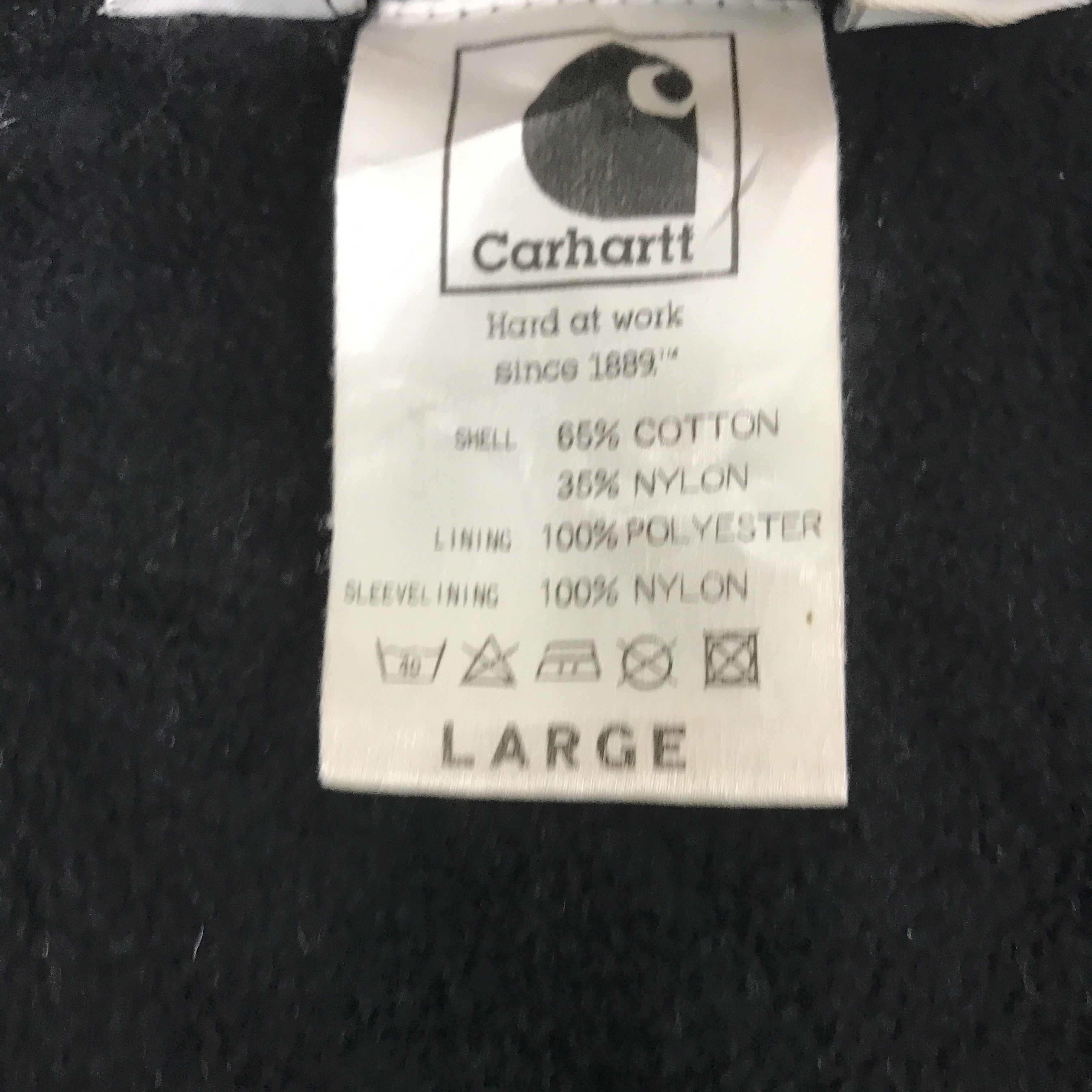 Carhartt × Vintage Vintage Carharrt black faded Jacket Size US L / EU 52-54 / 3 - 10 Thumbnail