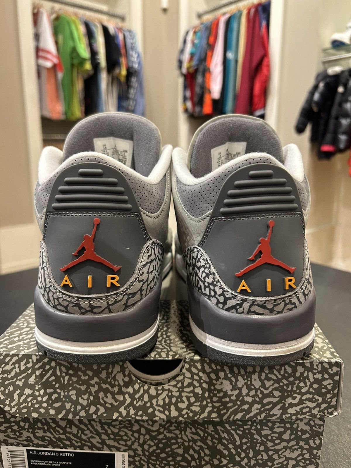 Jordan Brand Jordan 3 Retro ‘Cool Grey’ Size US 10 / EU 43 - 3 Thumbnail