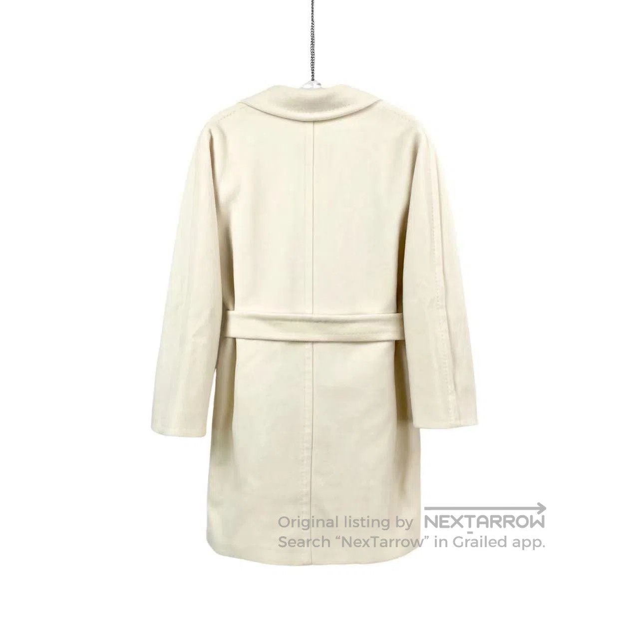 Max Mara Max Mara Main line white belt with long-sleeved coat| Size XXS / US 00 / IT 34 - 2 Thumbnail