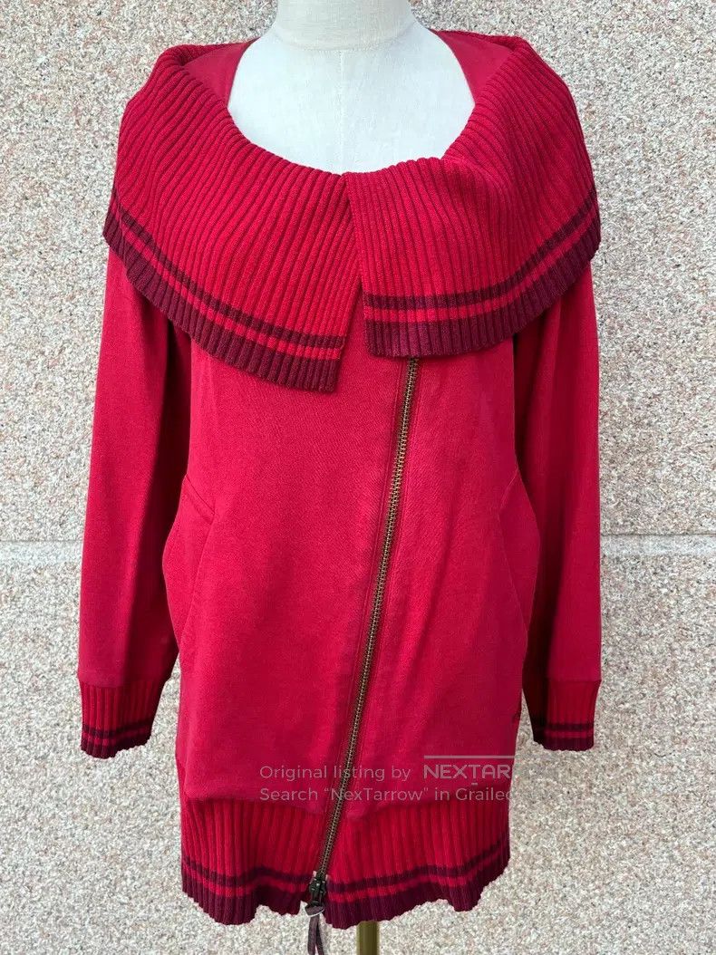 Vivienne Westwood Vivienne Westwood Wool Collar Red Coat Size S / US 4 / IT 40 - 1 Thumbnail