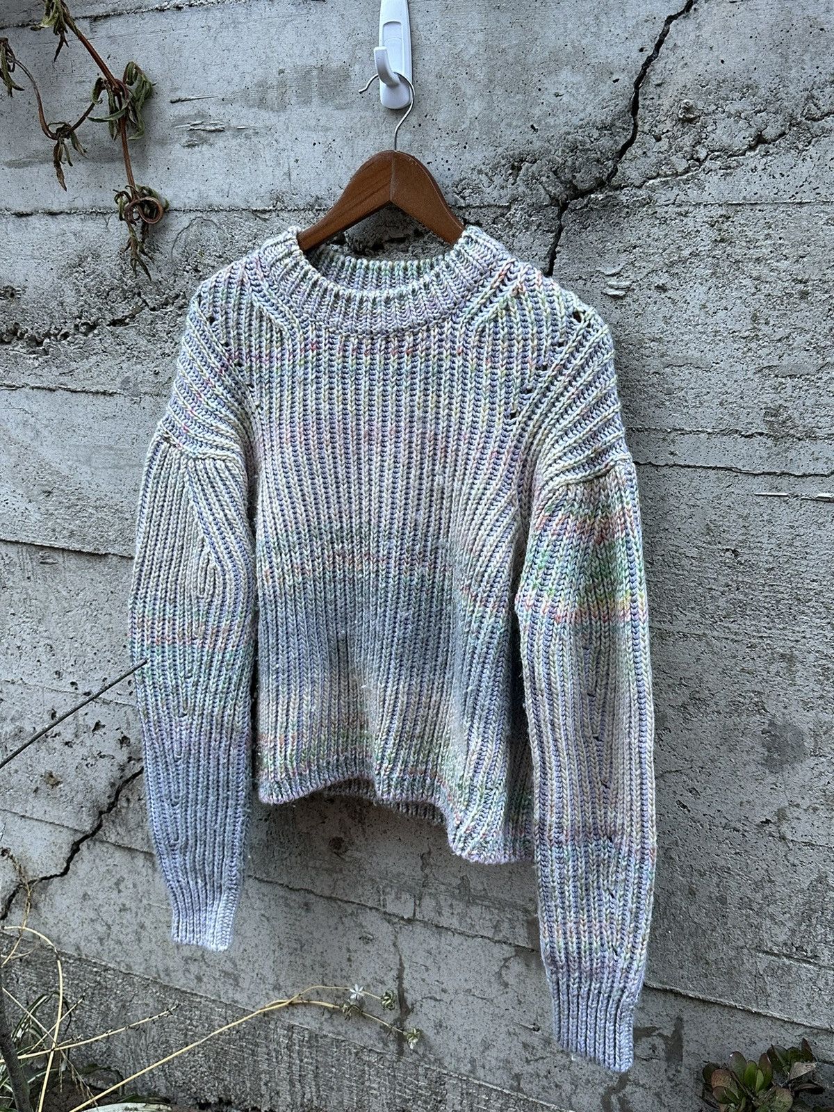 Pre owned Grail Smoke Screen Gradient Sweater In Multicolor