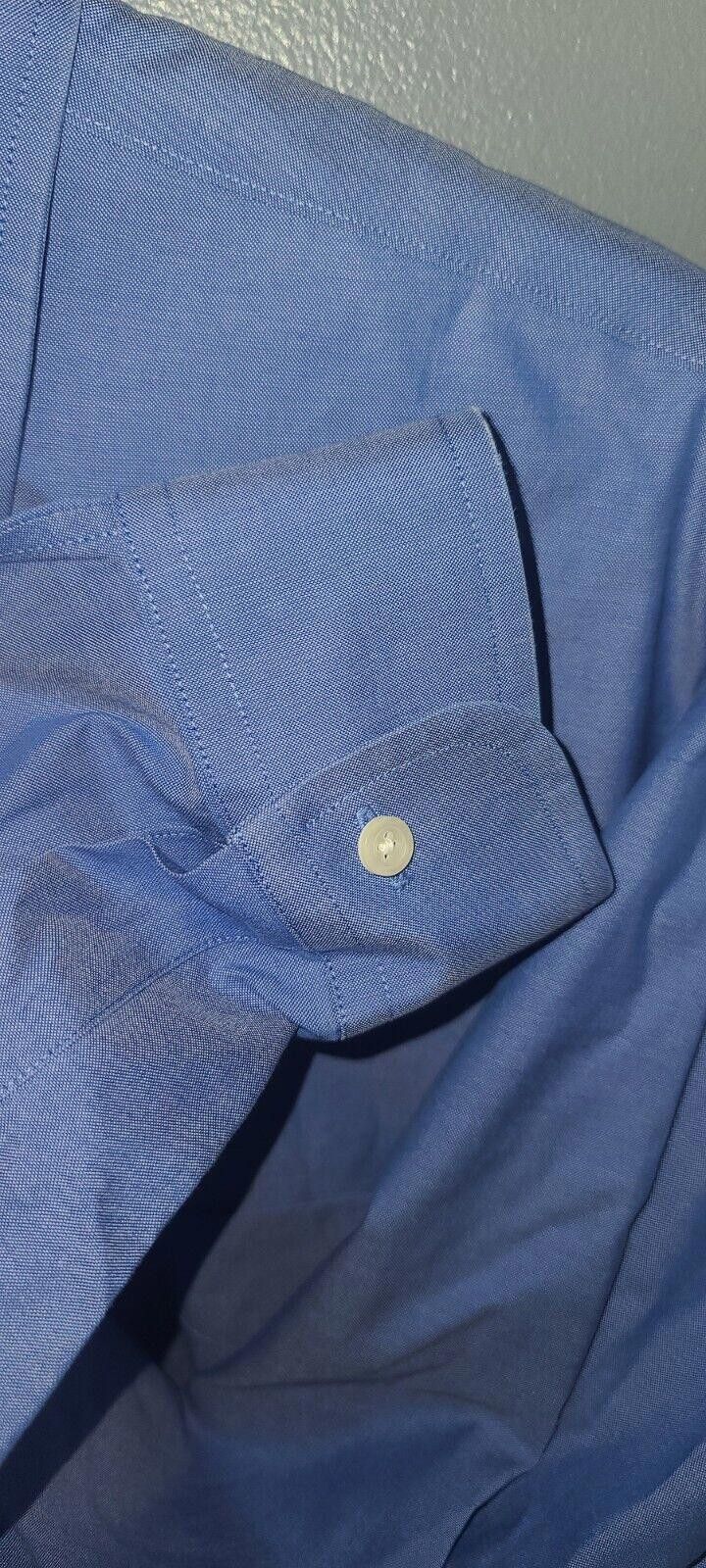 Brooks Brothers Brooks Brothers Blue Dress SLIM FIT Men's Size 16 1/2-34 Size 38R - 6 Thumbnail