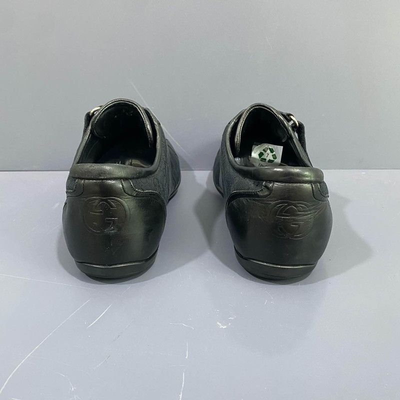 Gucci Gucci Casual Black Canvas Sneakers Size US 8.5 / EU 41-42 - 3 Thumbnail