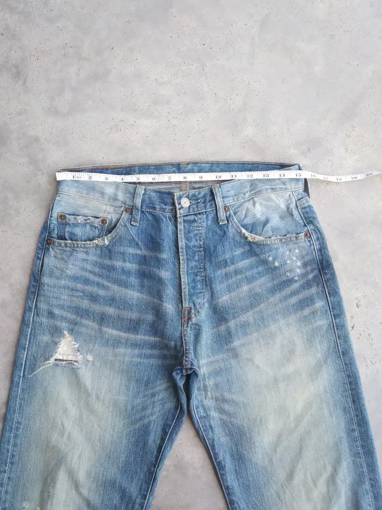 Levi's Vintage Levi's 501 Rusty Wash Distressed Jeans 30x32 Size US 30 / EU 46 - 7 Thumbnail
