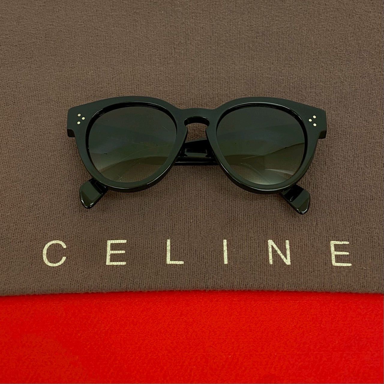Celine Celine Sunglasses Black Plastic Size ONE SIZE - 1 Thumbnail