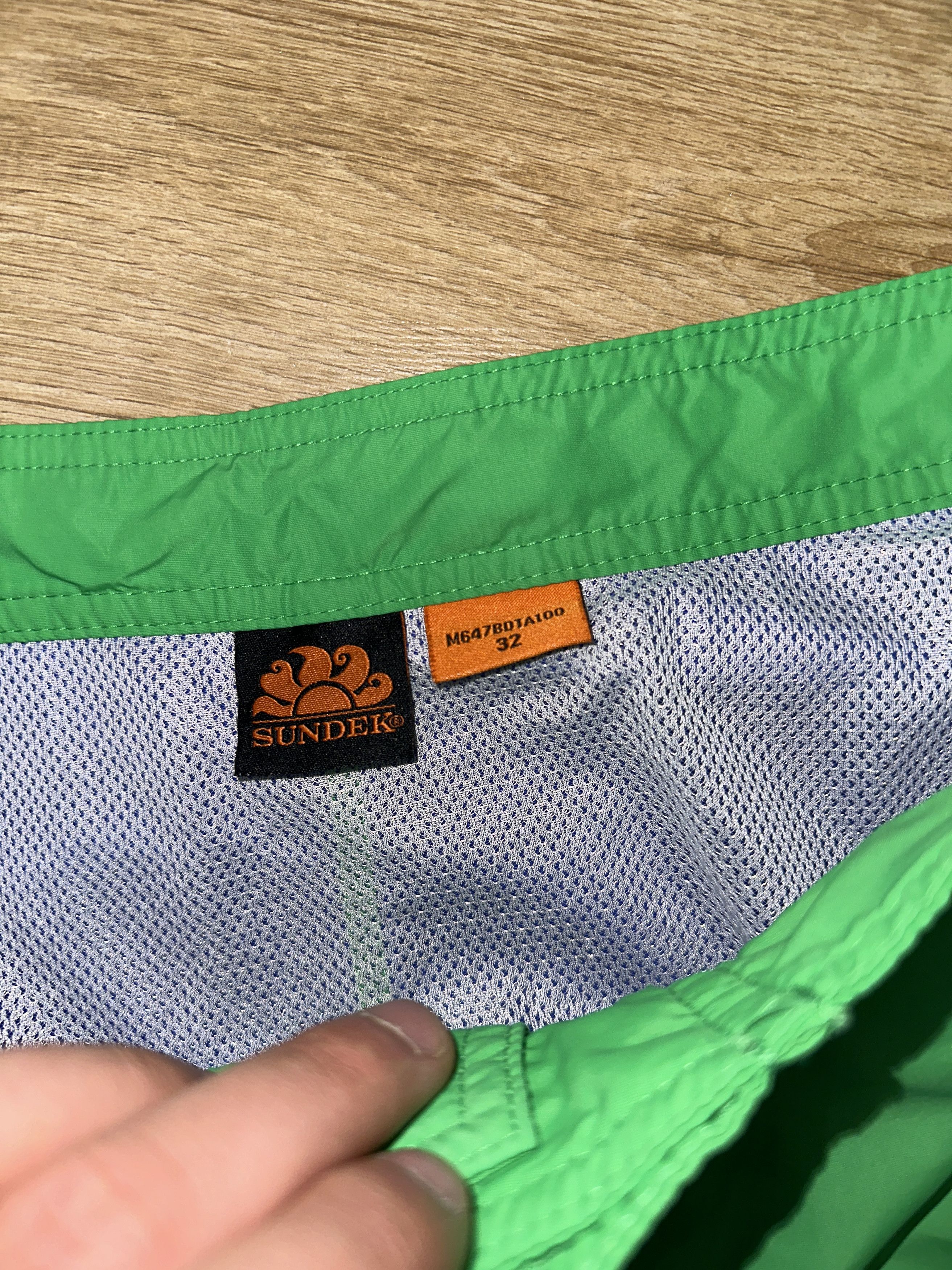 Sundek Sundek Big Logo Swim Shorts Green Nylon Surf Trunks Size 32 Size US 32 / EU 48 - 4 Thumbnail