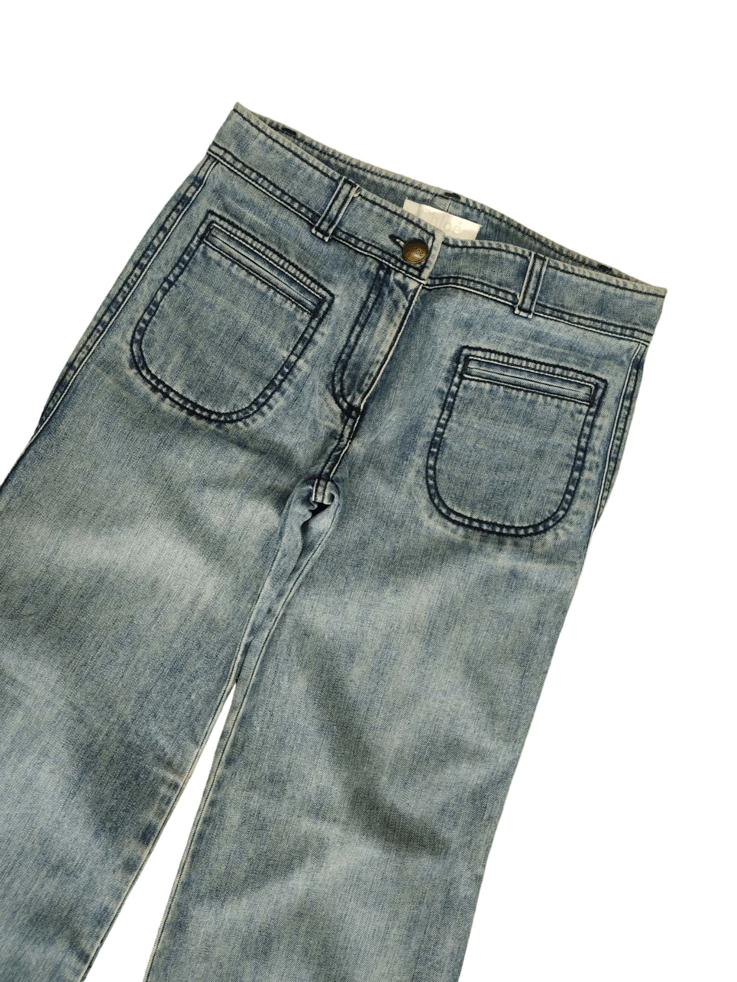 Chloe Flare Jeans Vintage 90s Chloe Release Hem Boot Cut Size 27" / US 4 / IT 40 - 6 Thumbnail