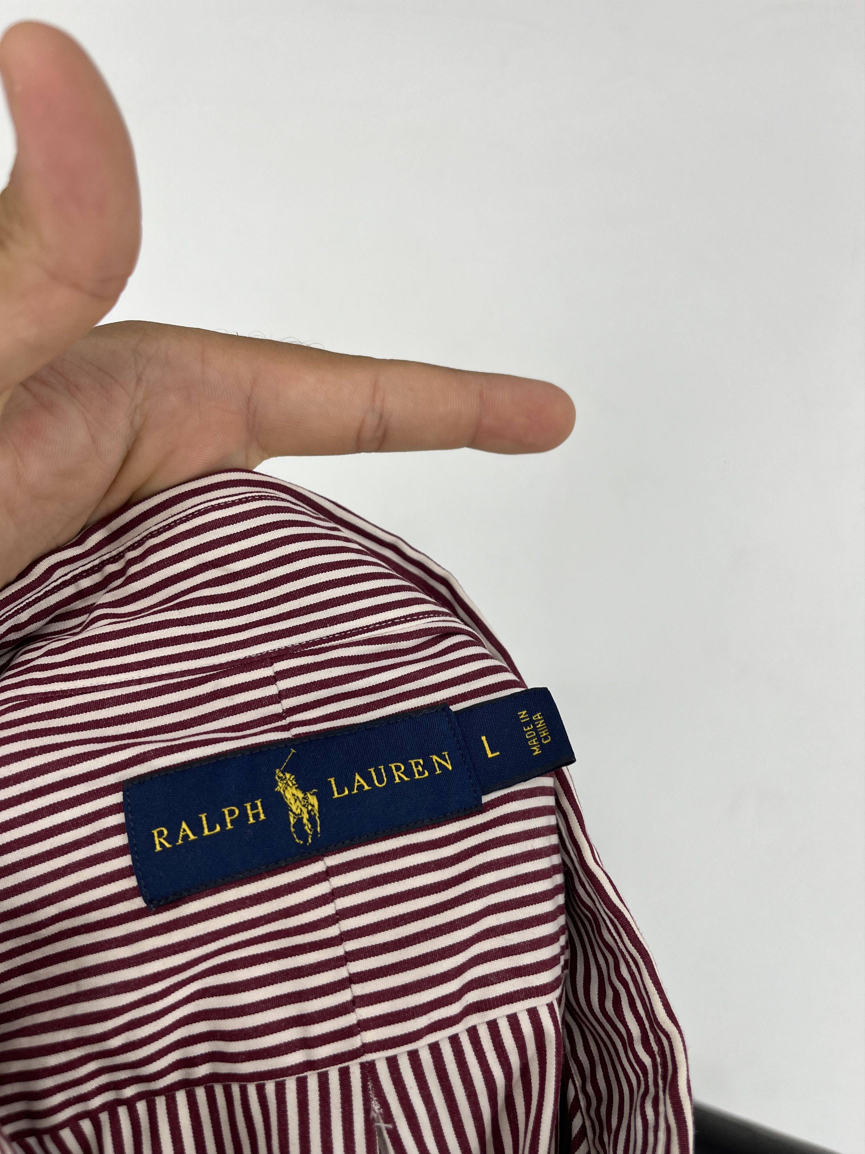 Polo Ralph Lauren × Ralph Lauren × Vintage Vintage Striped Shirt Polo Ralph Lauren Size L Rare Size US L / EU 52-54 / 3 - 10 Thumbnail