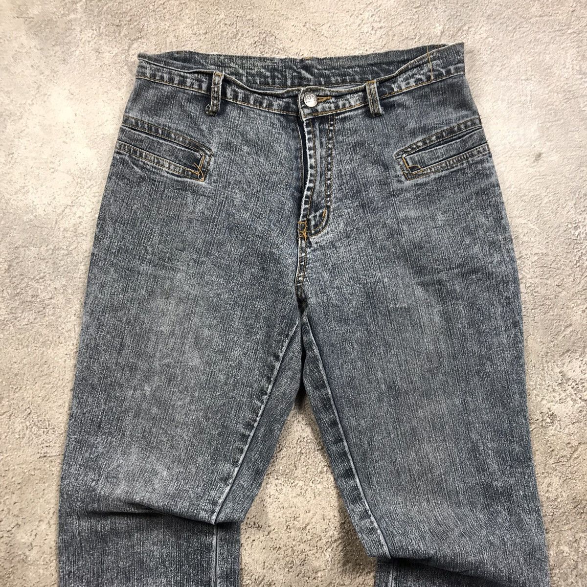 Vintage Vintage 90s Distressed Baggy Jeans Grunge Thrashed Denim 29 Size 29" - 3 Thumbnail