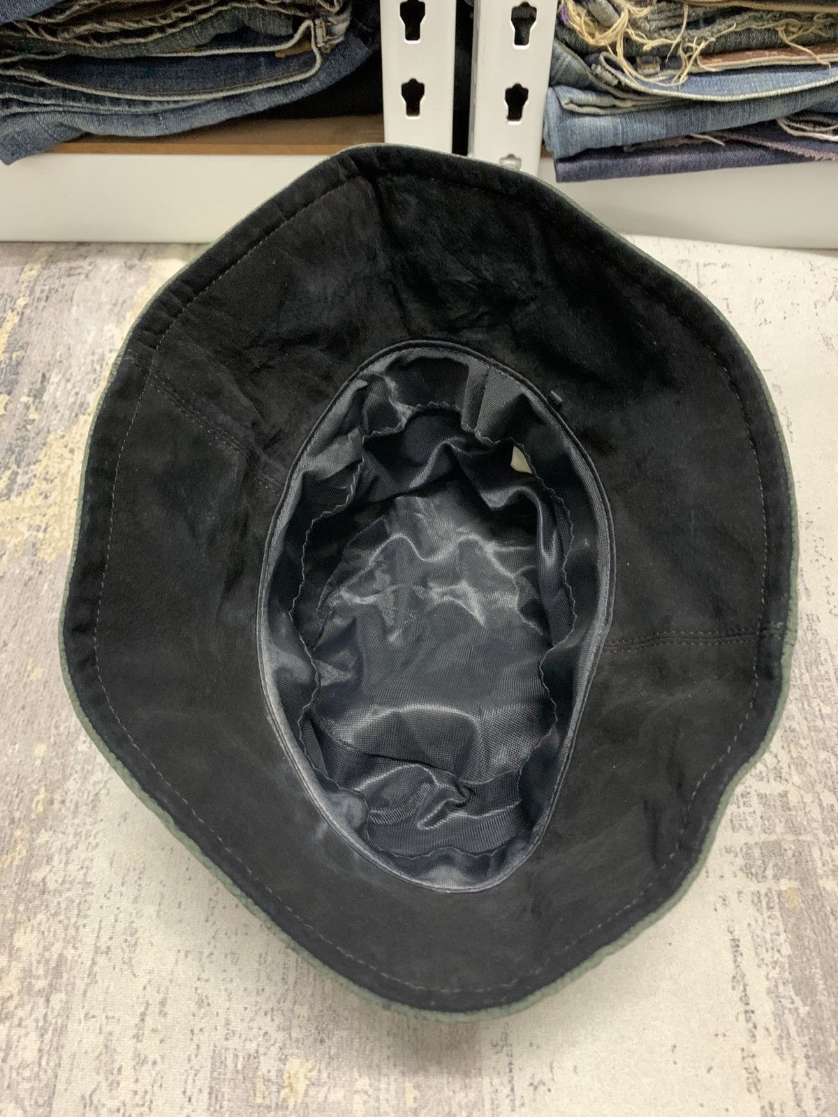 Hysteric Glamour Japanese Brand Suede Leather Bucket Hat Size ONE SIZE - 7 Thumbnail