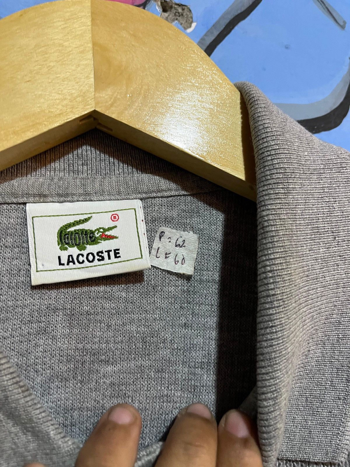 Lacoste × Vintage Rare polo knitwear lacoste vintage half button Size US L / EU 52-54 / 3 - 4 Thumbnail