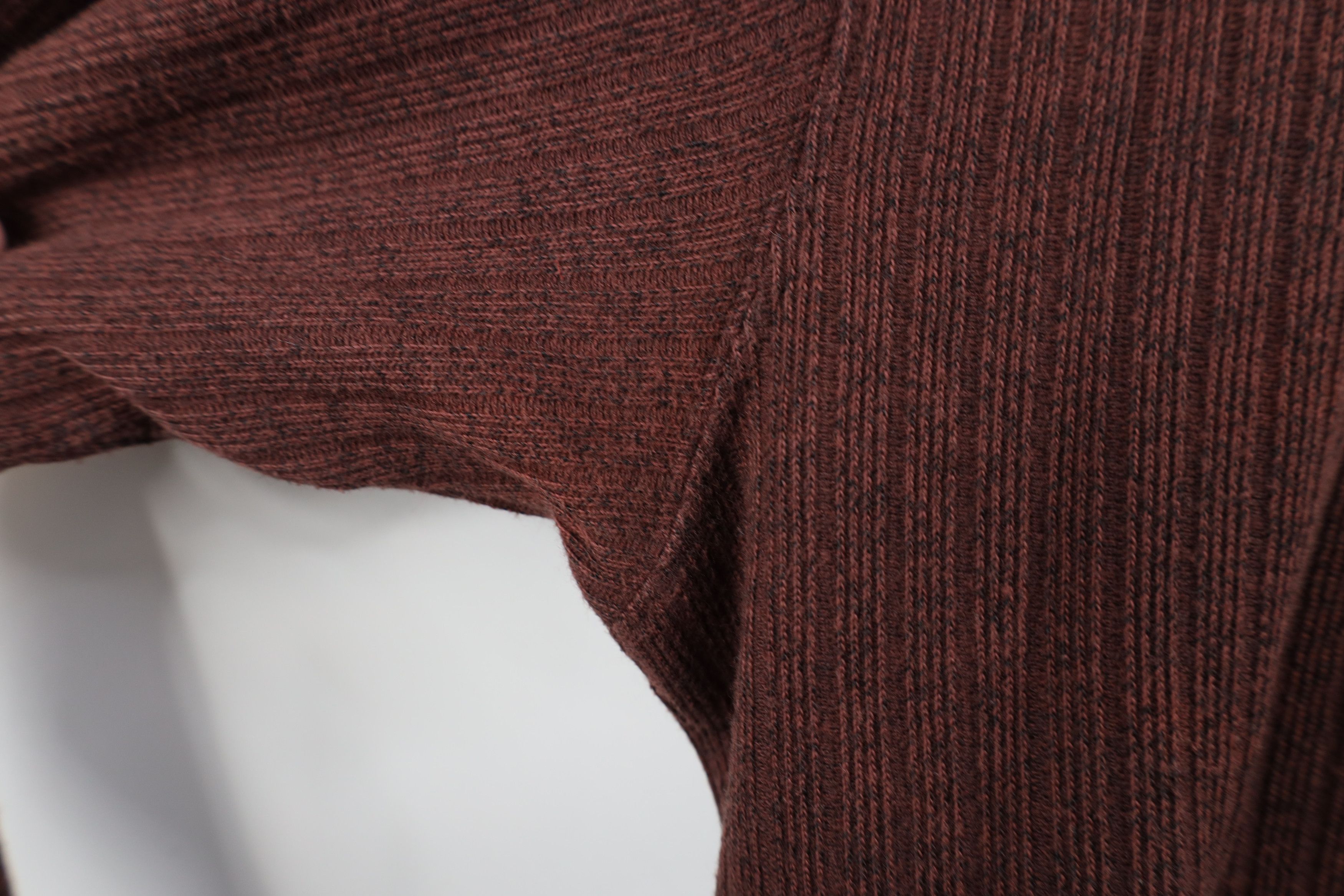 Vintage Vintage 90s Streetwear Blank Ribbed Knit Long Sleeve T-Shirt Size US L / EU 52-54 / 3 - 5 Thumbnail