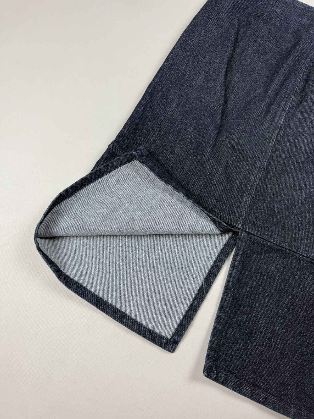 Armani Armani Jeans Vintage 90s Ladies Denim Midi Y2K Skirt Size 32" / US 10 / IT 46 - 9 Thumbnail