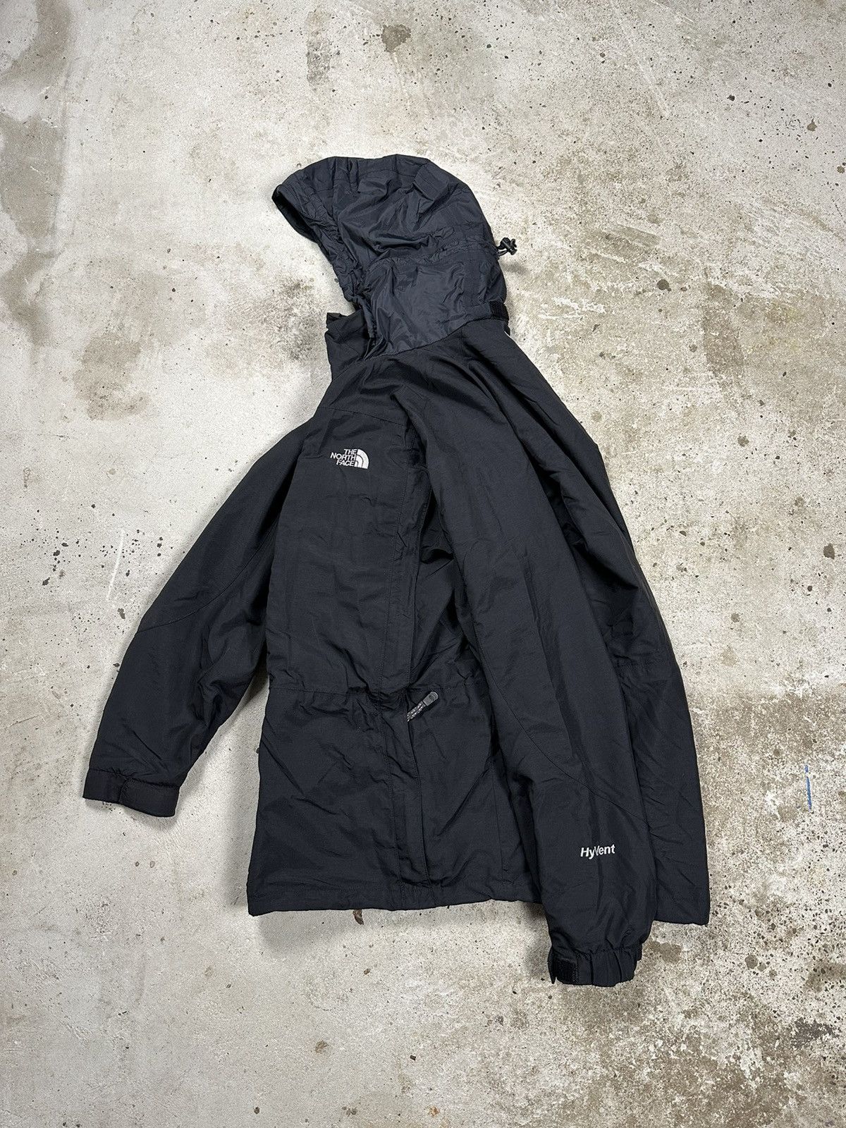 The North Face × Vintage ‼️ Vintage y2k The North Face HyVent Black Jacket Hooded Size US XL / EU 56 / 4 - 1 Thumbnail