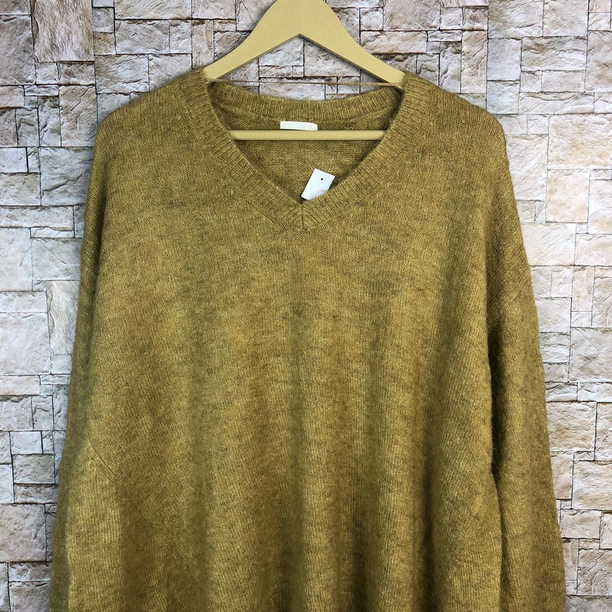 GU × Homespun Knitwear × Vintage GU Brown mohair vintage Knitwear sweatshirt #A771 Size US L / EU 52-54 / 3 - 5 Thumbnail
