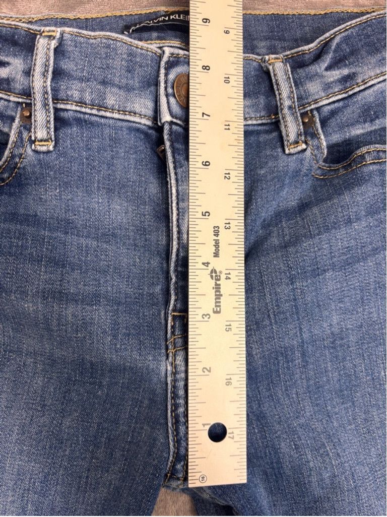 Calvin Klein Women's Calvin Klein Jeans Size 2/26 Blue Denim Size 26" / US 2 / IT 38 - 4 Thumbnail