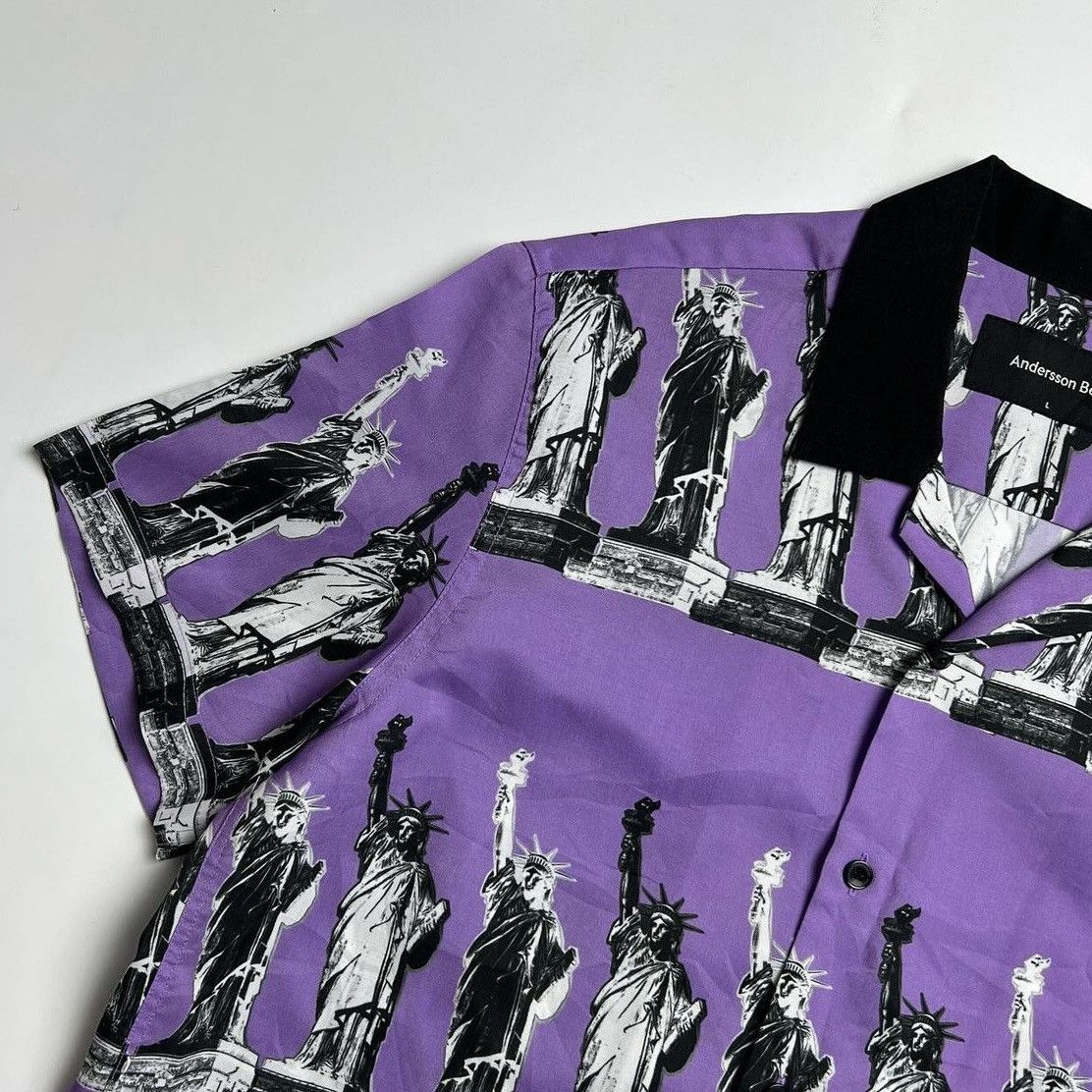 Andersson Bell × Designer × Japanese Brand Andersson Bell "Statue of Liberty" Cuban Shirt Size US L / EU 52-54 / 3 - 4 Thumbnail