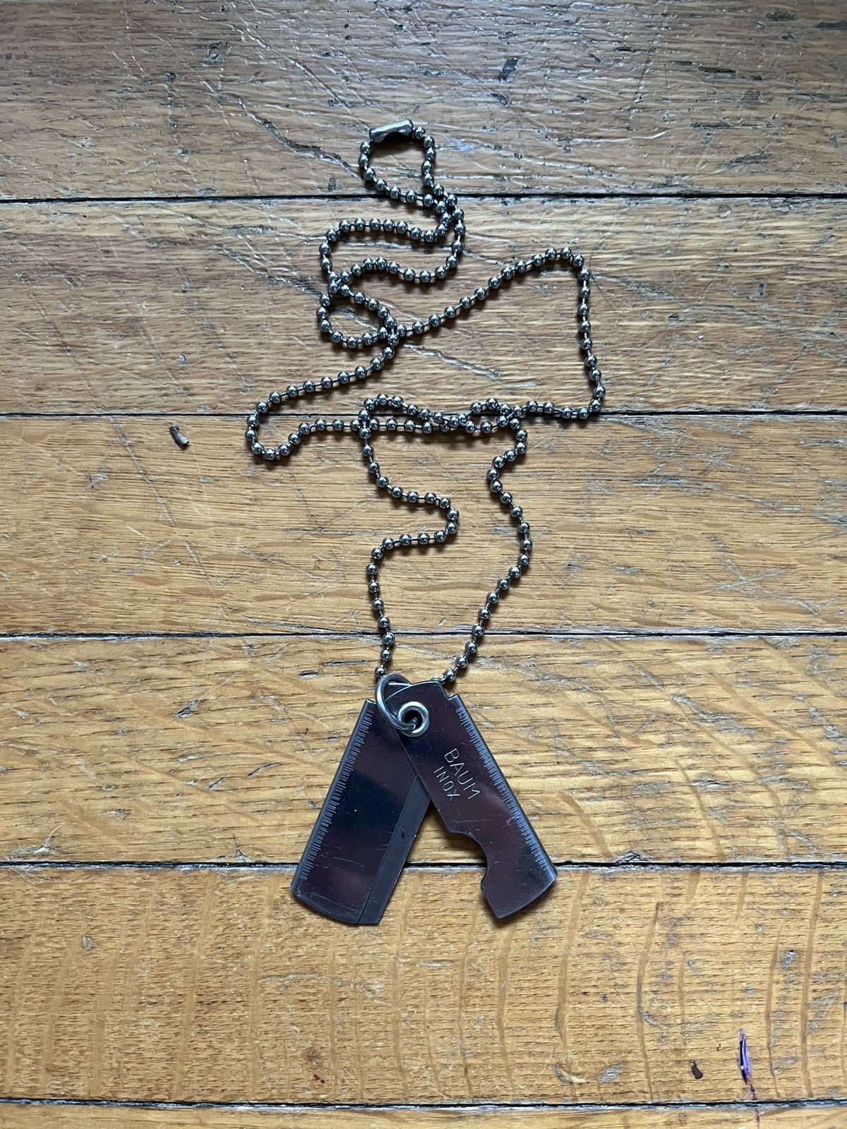 Carol Christian Poell CCP razor blade necklace | Grailed