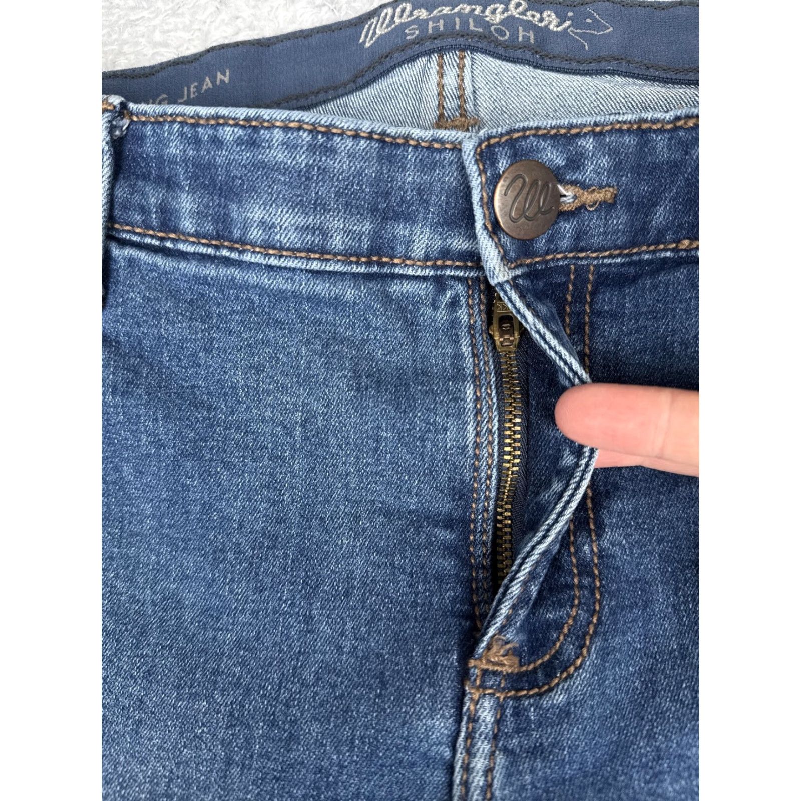 Wrangler Wrangler Shiloh Jeans Straight Junior 15 Blue Mid Rise Denim 36x32 Vintage No Size 36" / US 14 / IT 50 - 5 Thumbnail