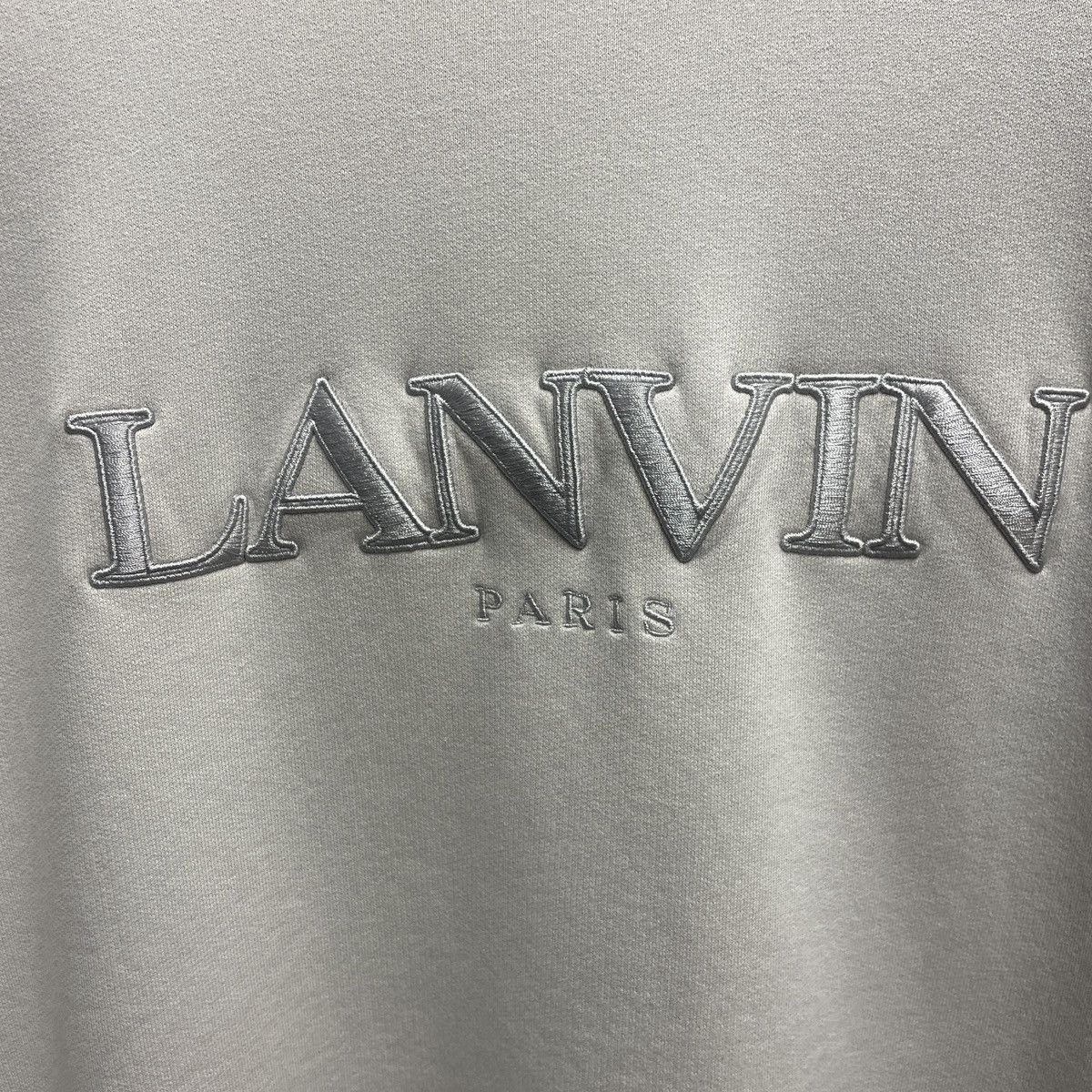 Lanvin Paris Logo Embroidered Crewneck Size L