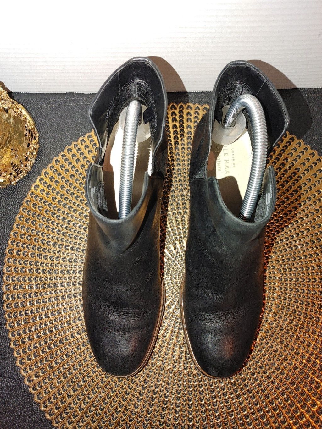 Cole Haan Cole Haan Laina Leather Booties Size 8.5B Size US 8.5 / IT 38.5 - 3 Thumbnail