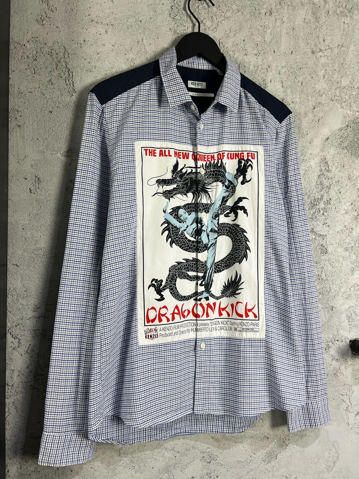 Kenzo AW18 KENZO DRAGON KICK QUEEN OF KUNGFU DRESS SHIRT 41/16 Size US M / EU 48-50 / 2 - 5 Thumbnail