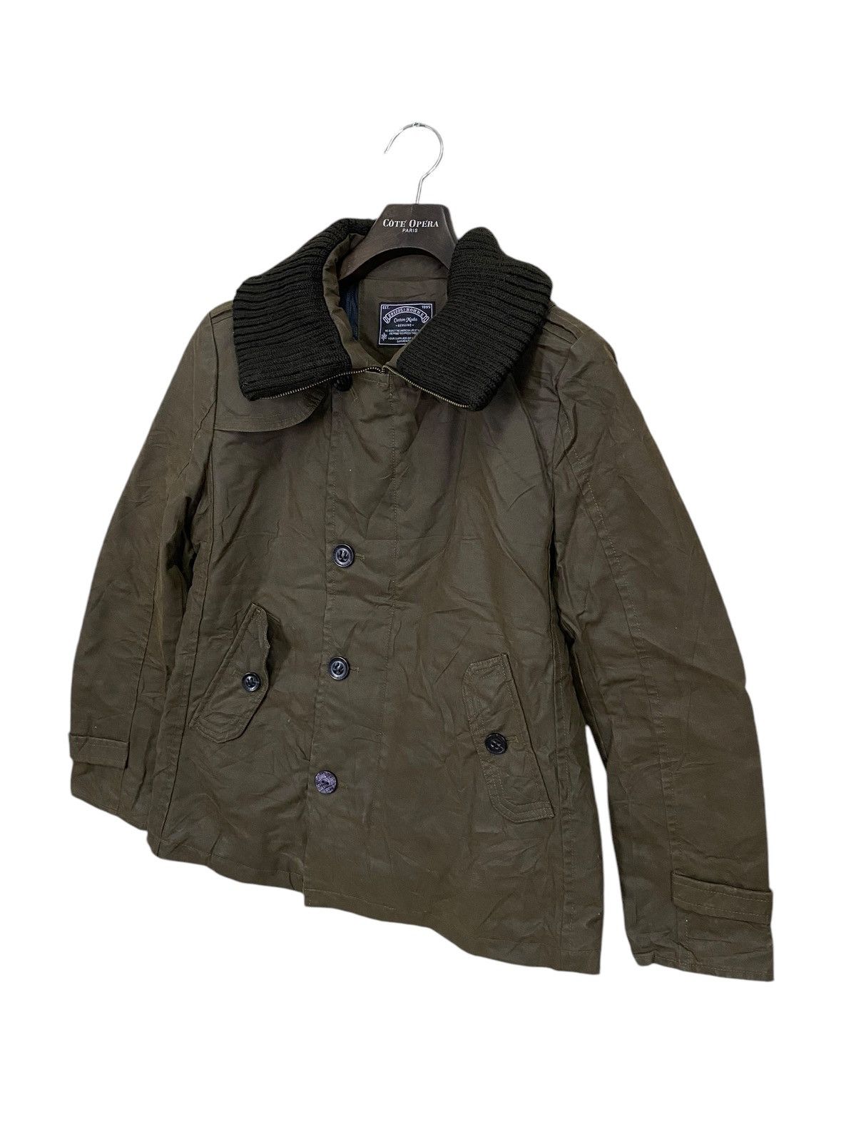 20471120 × Designer × Japanese Brand 291295=homme custom made waxed jacket rider sz2 Size US M / EU 48-50 / 2 - 3 Thumbnail