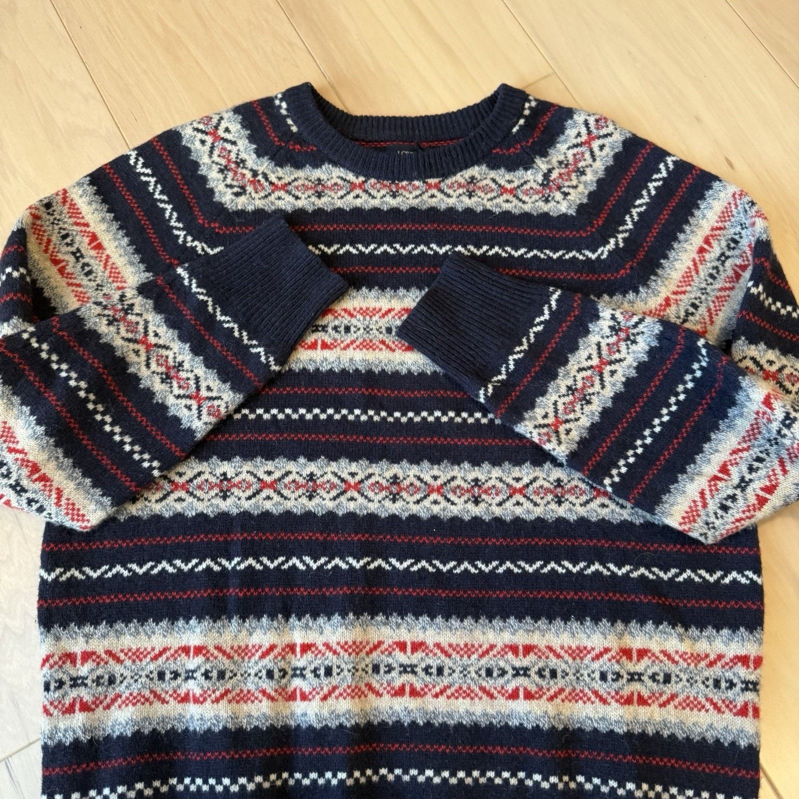 J.Crew J Crew Fair Isle Wool Sweater Medium Multicolor Pullover Size US M / EU 48-50 / 2 - 4 Thumbnail
