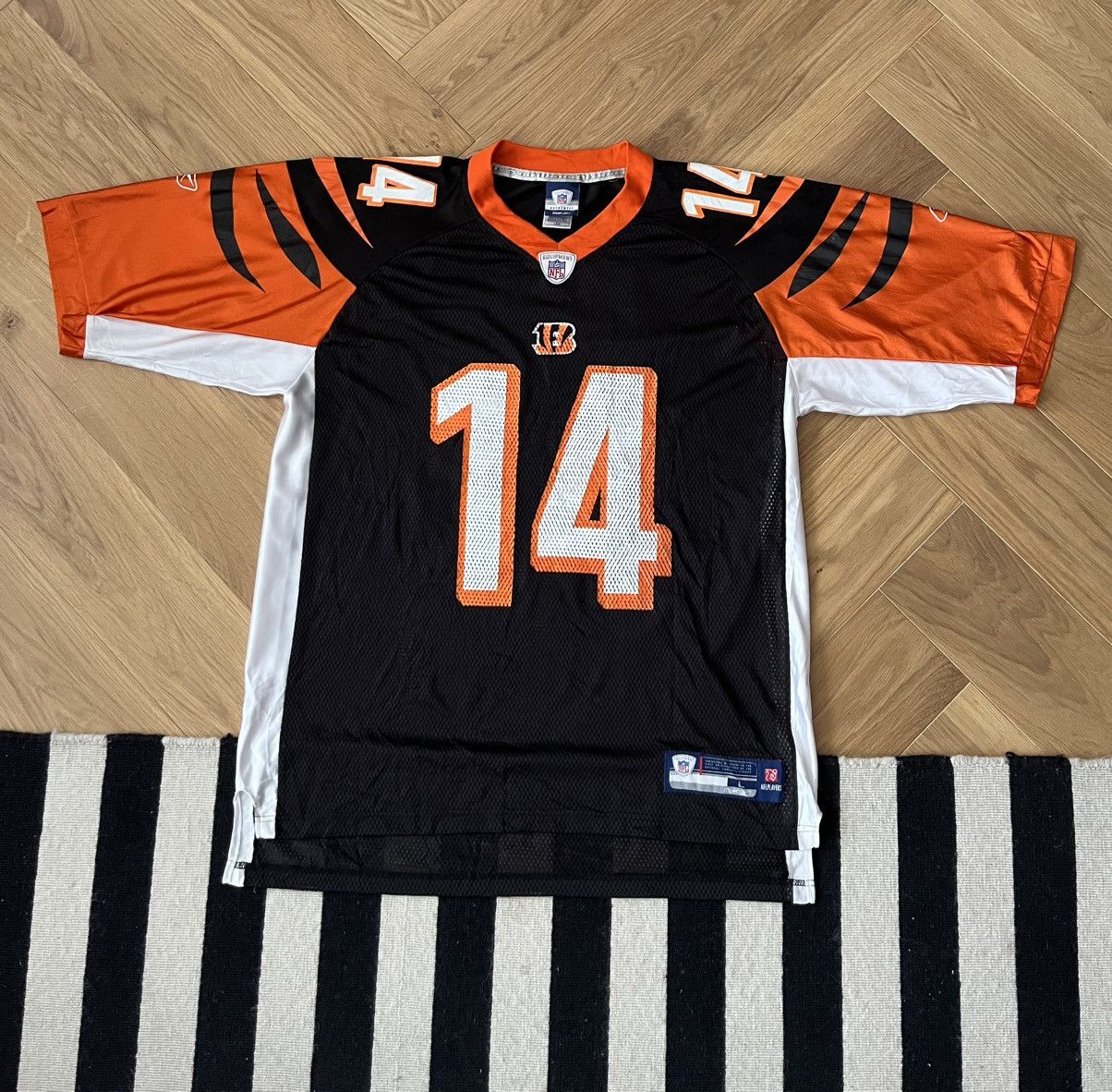 Reebok Vintage Andy Dalton Cincinnati Bengals #14 Reebok Jersey Size US L / EU 52-54 / 3 - 1 Thumbnail