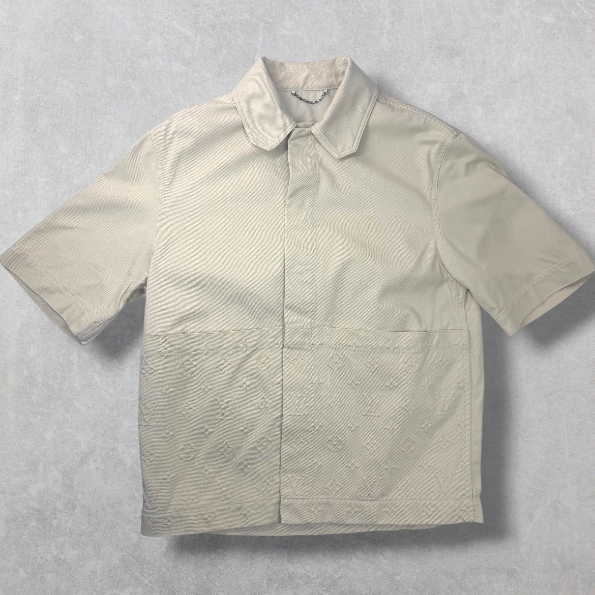 Louis Vuitton Louis Vuitton Beige Workwear Shirt M Size US M / EU 48-50 / 2 - 1 Thumbnail