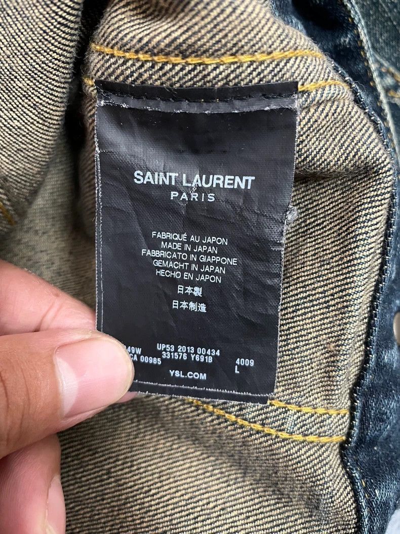 Saint Laurent Paris Saint Laurent Paris Yellow mud washed denim jacket-2506 Size US L / EU 52-54 / 3 - 4 Thumbnail