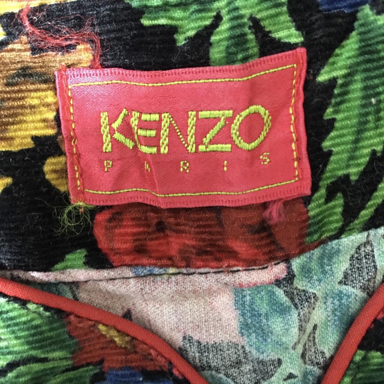Kenzo Vtg KENZO PARIS AOP All Over Print Floral Roses Dress Size XL / US 12-14 / IT 48-50 - 3 Thumbnail
