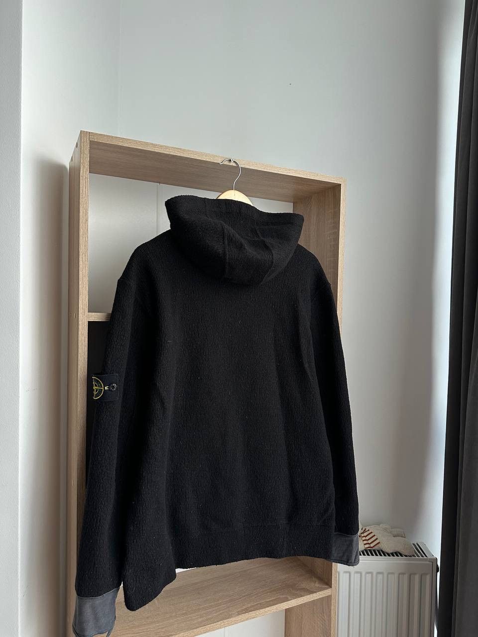 Stone Island × Vintage Vintage Stone Island Ninja Black Wool Hoodie Size US L / EU 52-54 / 3 - 17 Thumbnail