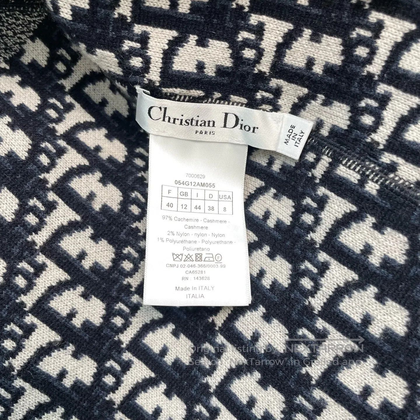 Dior Dior Printed Reversible Hooded Cashmere Sweater| Size S / US 4 / IT 40 - 4 Thumbnail