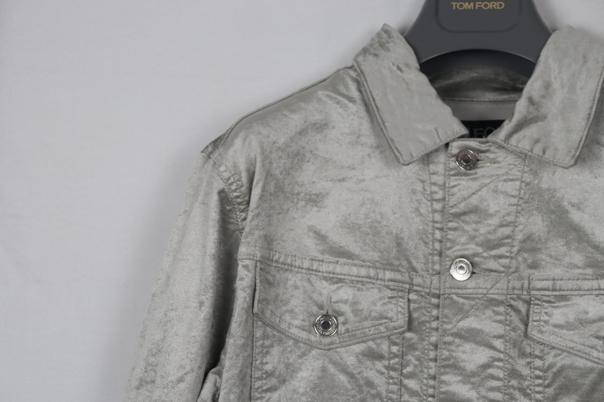 Tom Ford o1rshd Classic Denim Jacket in Grey Size US M / EU 48-50 / 2 - 3 Thumbnail