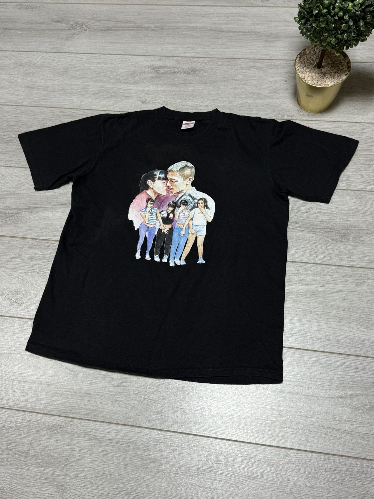 Supreme Supreme kiss tee shirt USA humor fun xxx Size US M / EU 48-50 / 2 - 5 Thumbnail