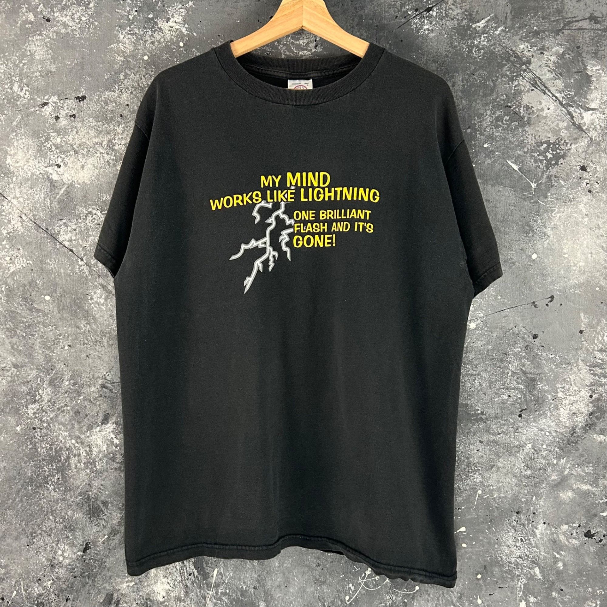 Vintage Vintage 1990’s Funny script shirt Size US L / EU 52-54 / 3 - 1 Thumbnail