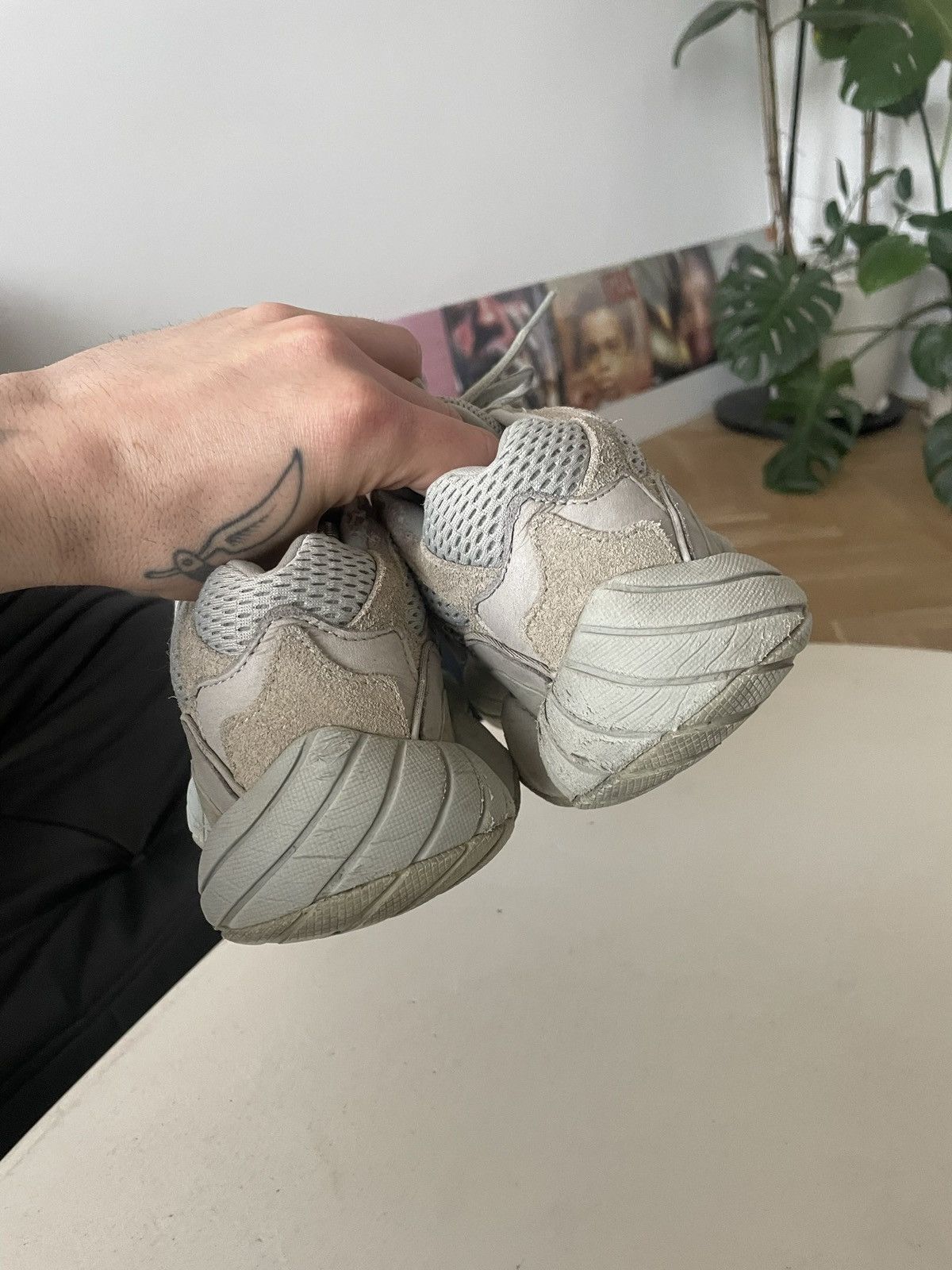 Adidas × Kanye West 2018 Adidas Yeezy 500 Salt Sneakers Yeezus Beige Kanye West Size US 7.5 / EU 40-41 - 4 Thumbnail